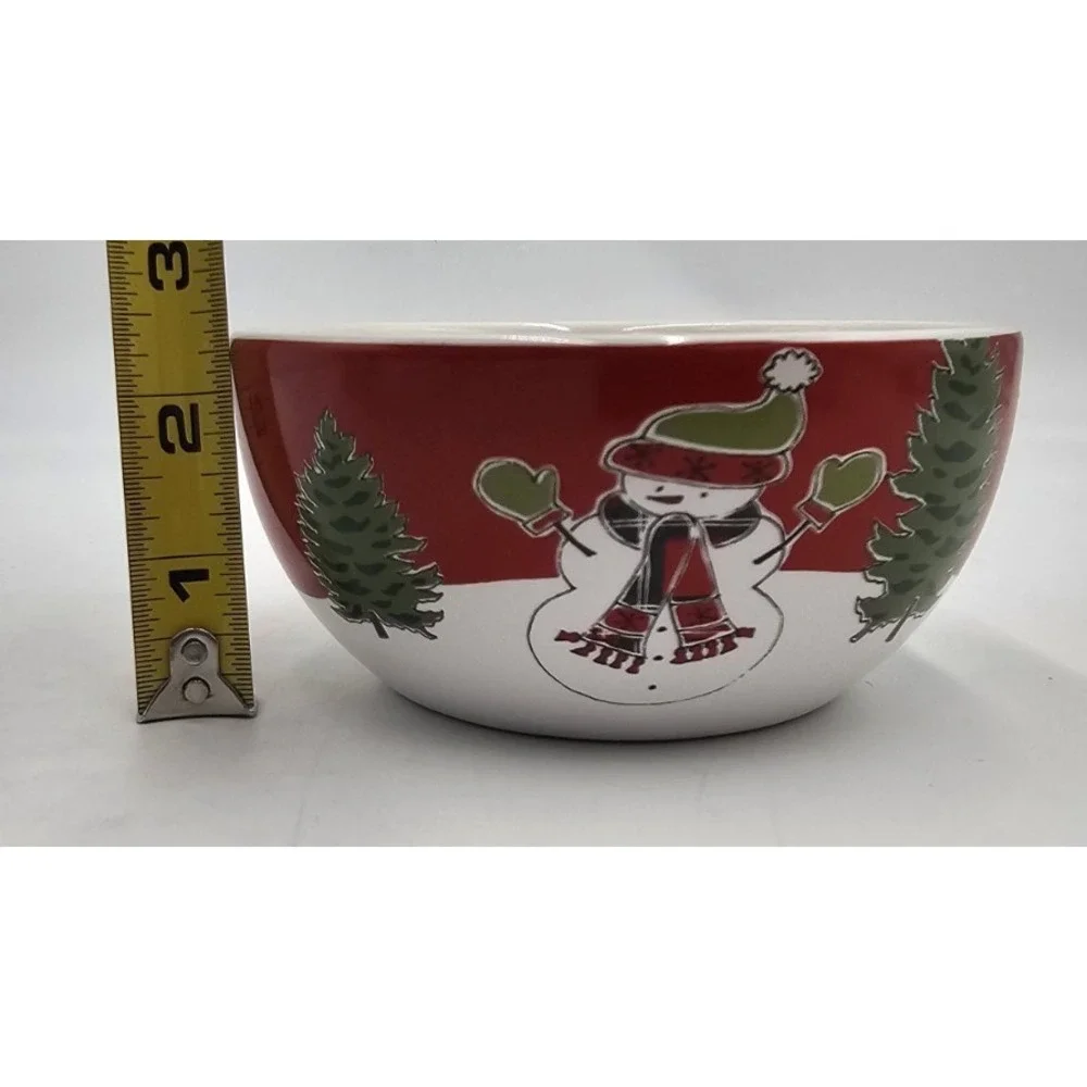 Holiday & Snowman Variety Of Bowls and Cup Christmas